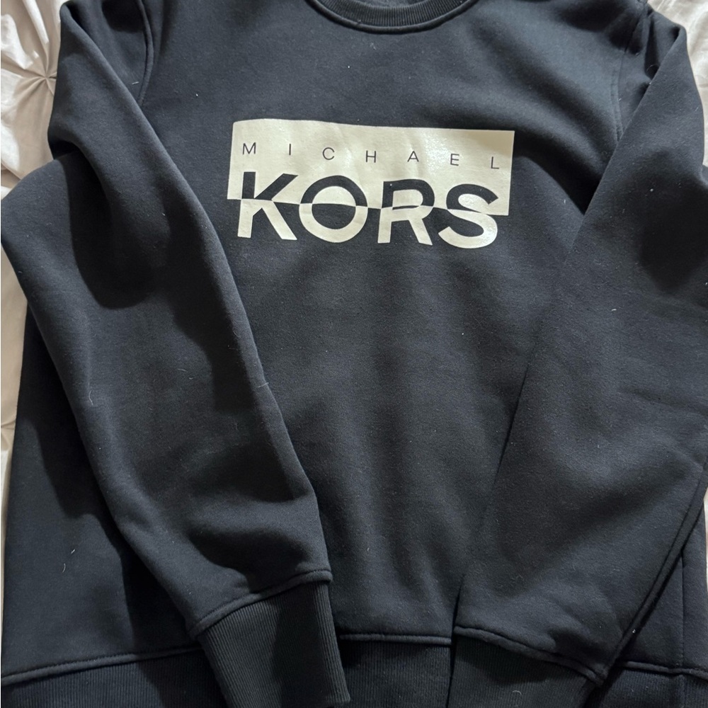 Michael Kors Black Crewneck Sweatshirt